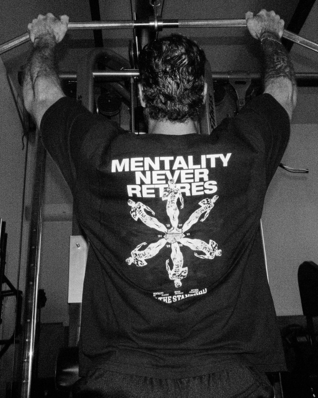 MENTALITY NEVER RETIRES TEE